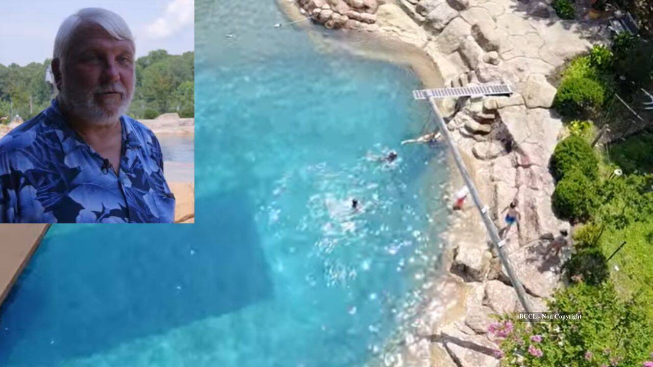 Tennessee man turns backyard pool into 500,000-gallon water playground