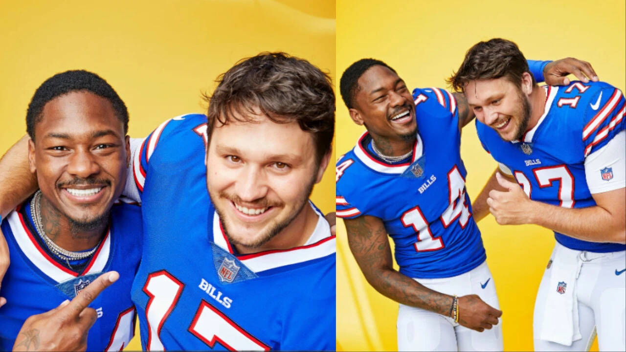 Josh Allen searches for Hailee Steinfeld after Bills vs Rams game