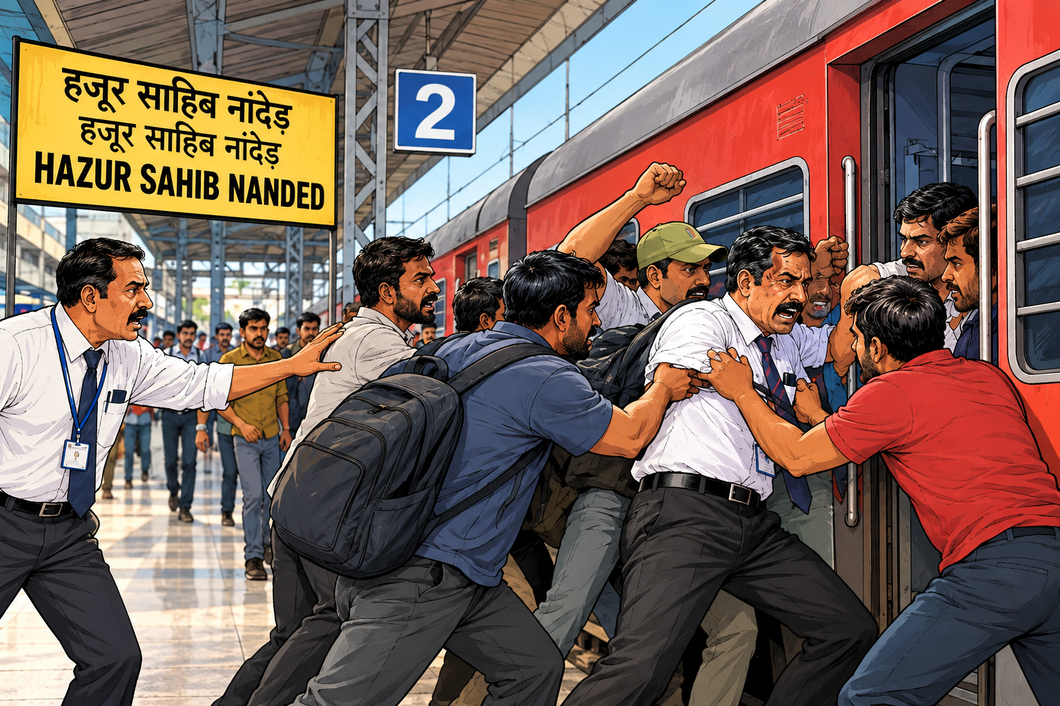 Ruckus at Kandivli railway station in Mumbai as ticketless woman tries to flee to evade chief ticket inspector and her clothes get ‘torn’