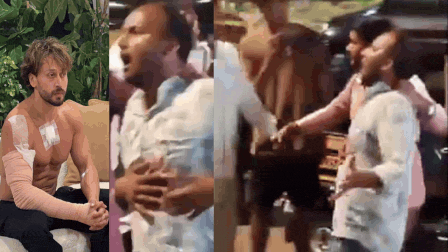‘Writhe in pain’: Video shows injured fan being rushed to hospital after Tiger Shroff firing