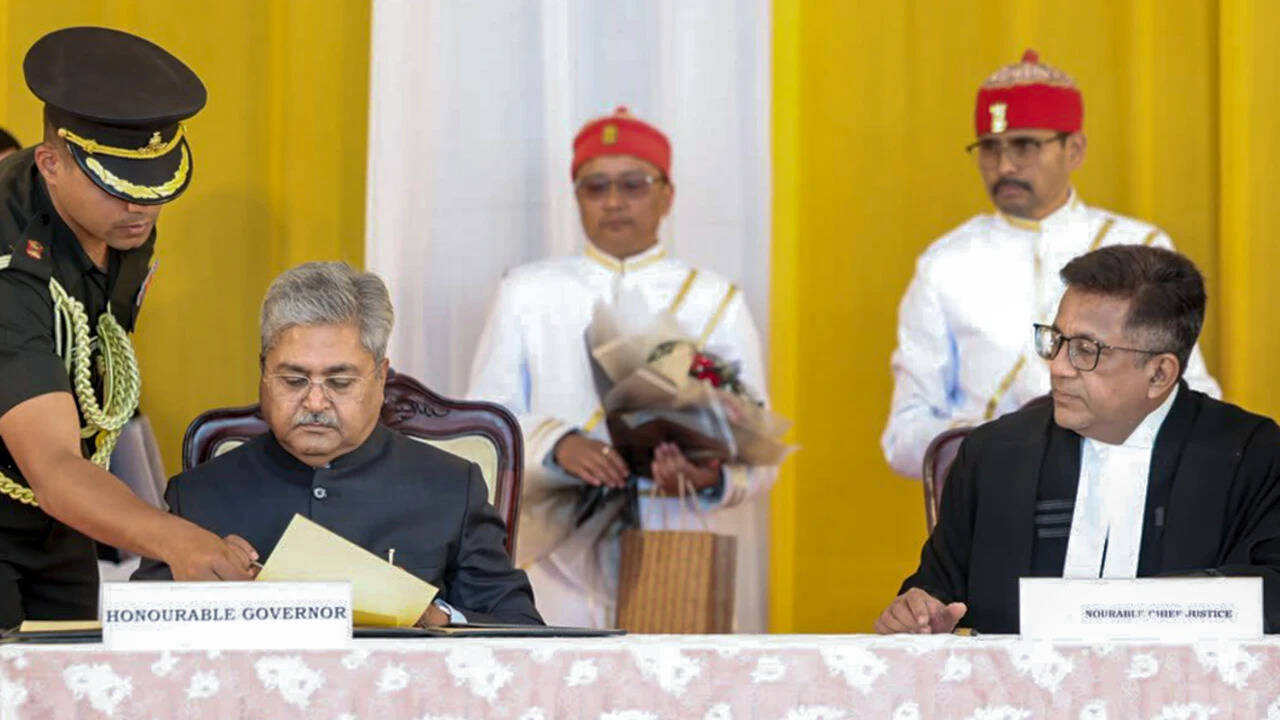 Dushyant Kumar Gautam sworn in as Sikkim governor, Congress vows stir