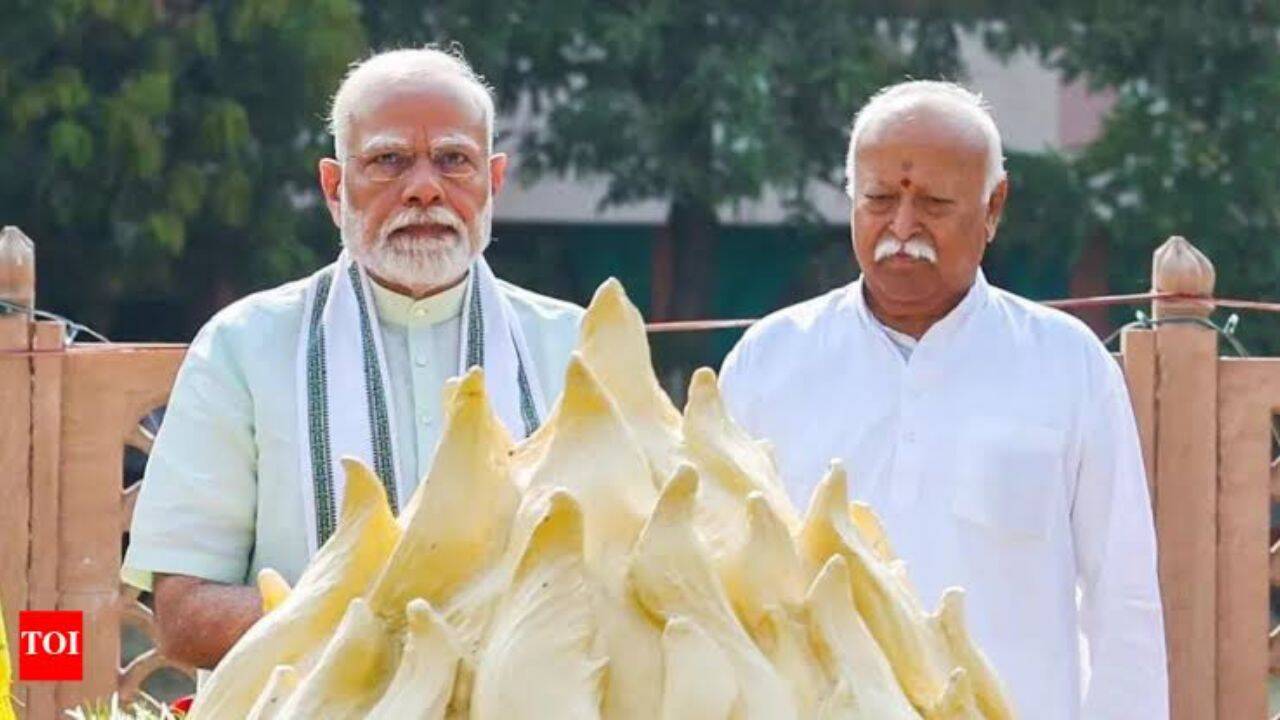 'Highly inspiring': PM Modi hails Mohan Bhagwat's speech on RSS Sthapana Divas