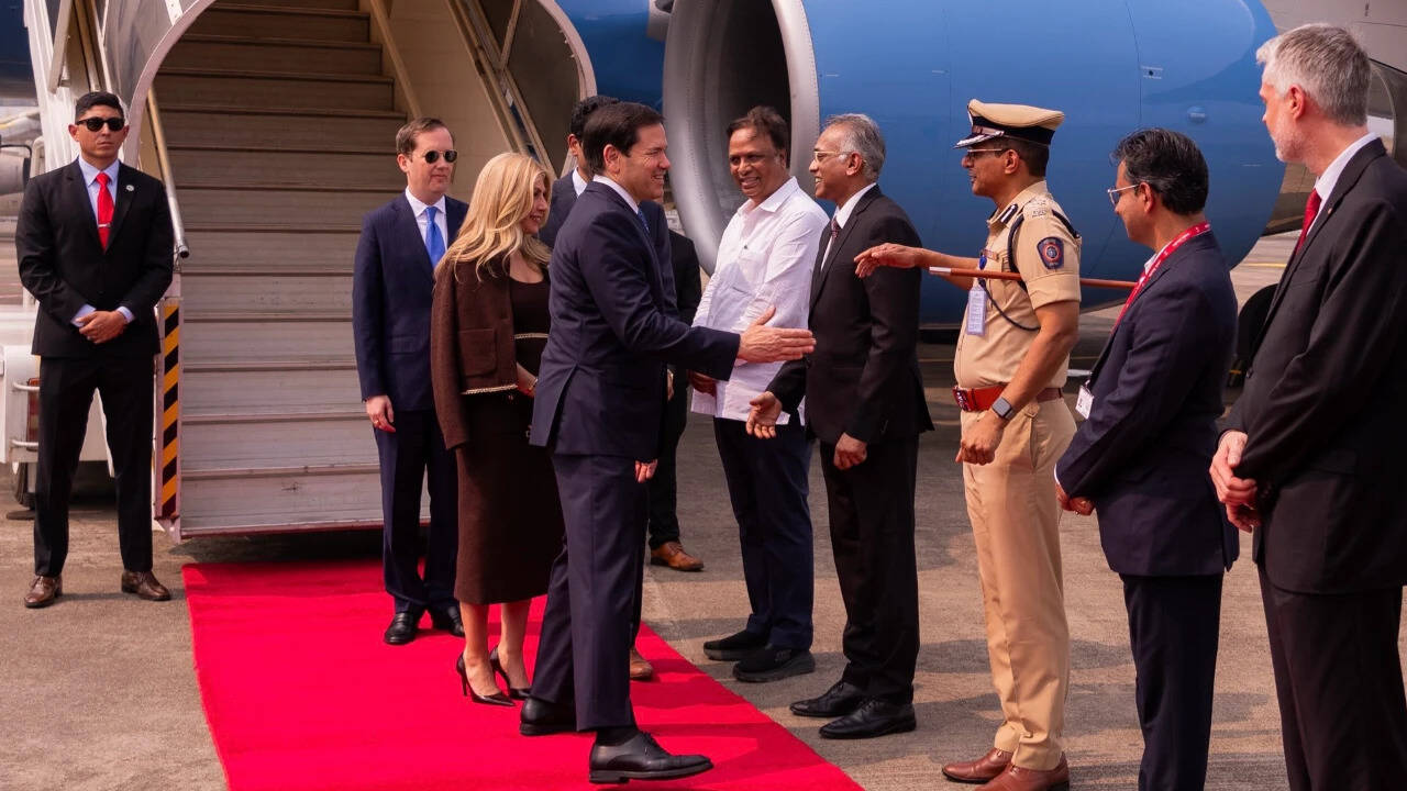 Rubio lands in India; Jaishankar talks, Jamnagar trip on agenda