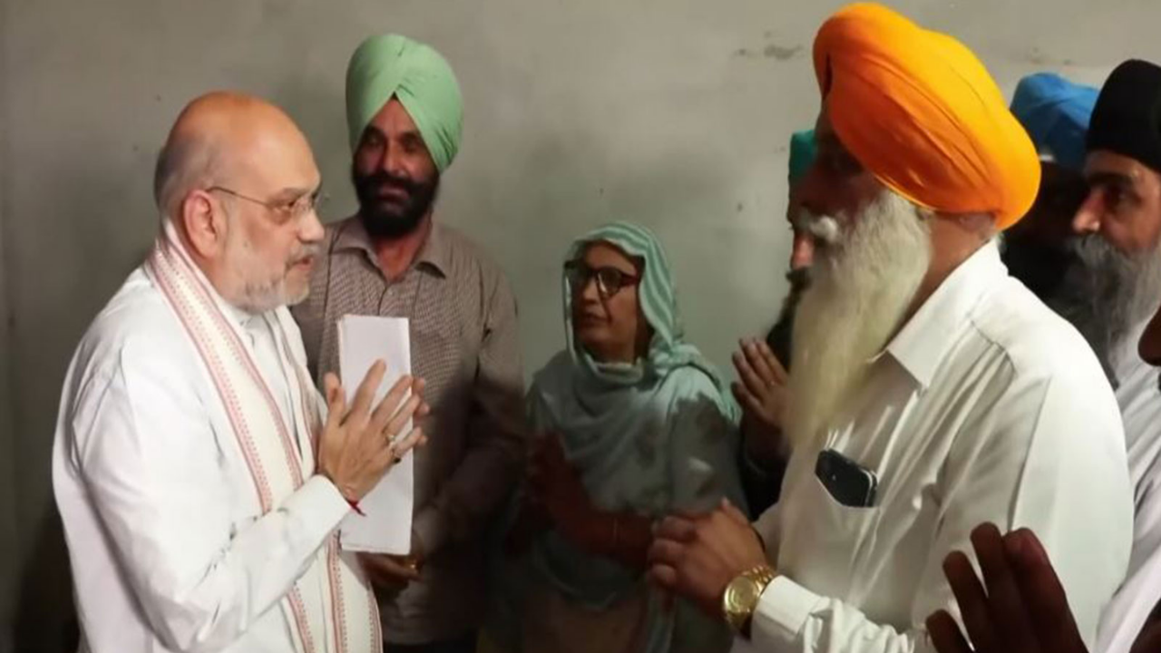 Amit Shah meets families of anti-drug campaigners killed in Punjab; targets AAP on open drug trade