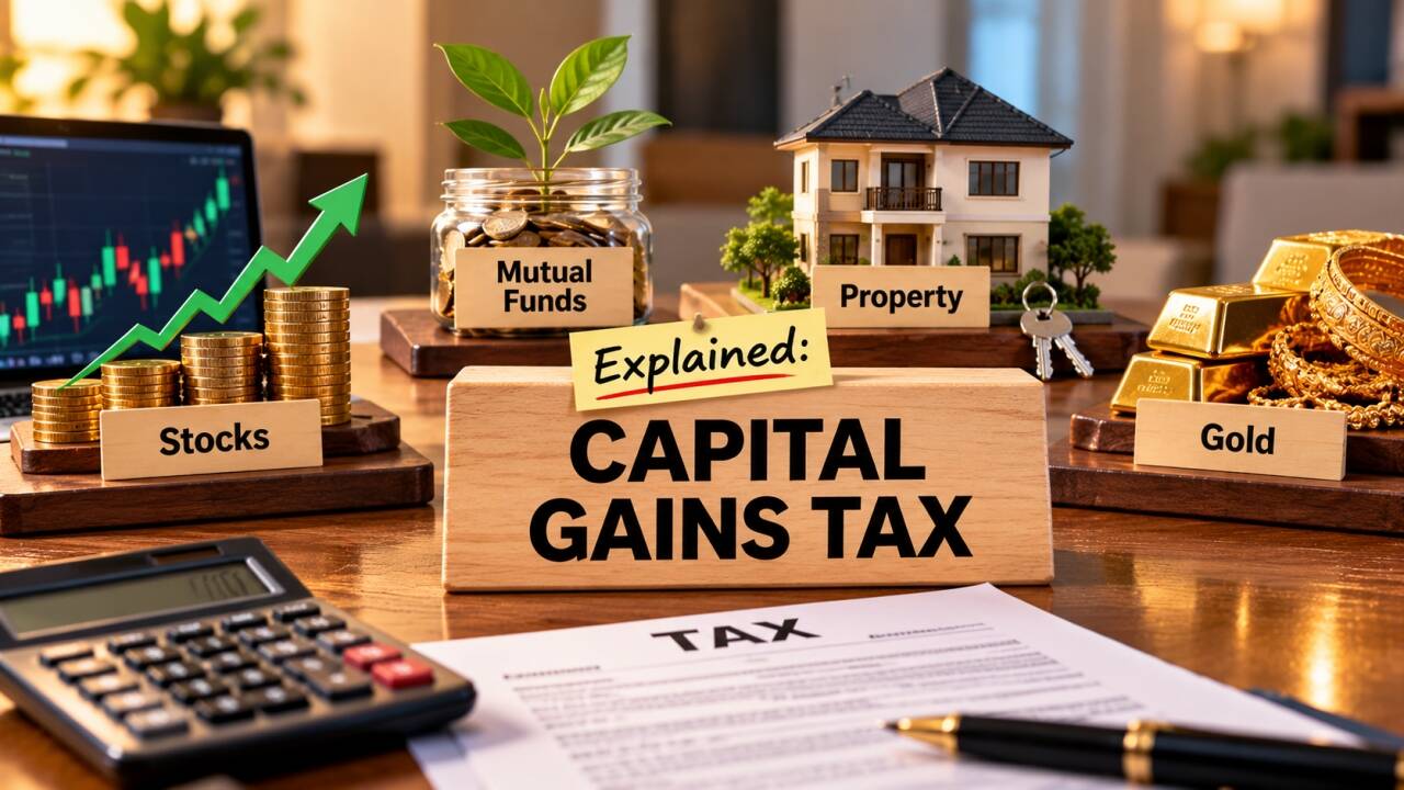 Explained: How capital gains tax works on stocks, mutual funds, property and gold