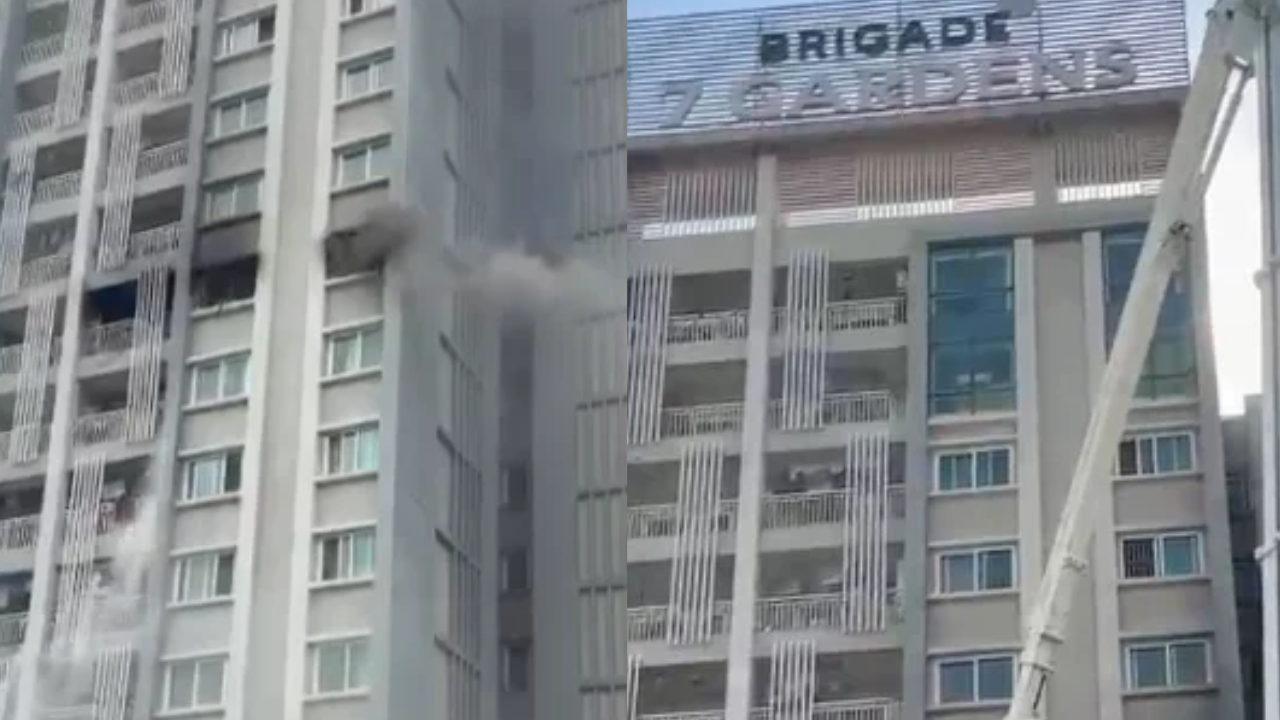 Fire guts eighth-floor flat at Bengaluru’s Brigade 7 Gardens; no casualties