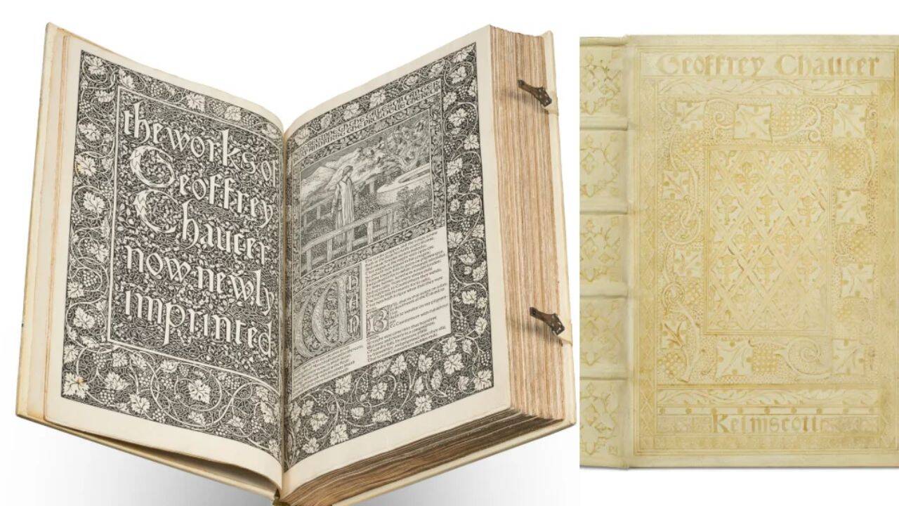 Rare William Morris Chaucer book with 87 illustrations sells for rs 2.68 crore in october 2026