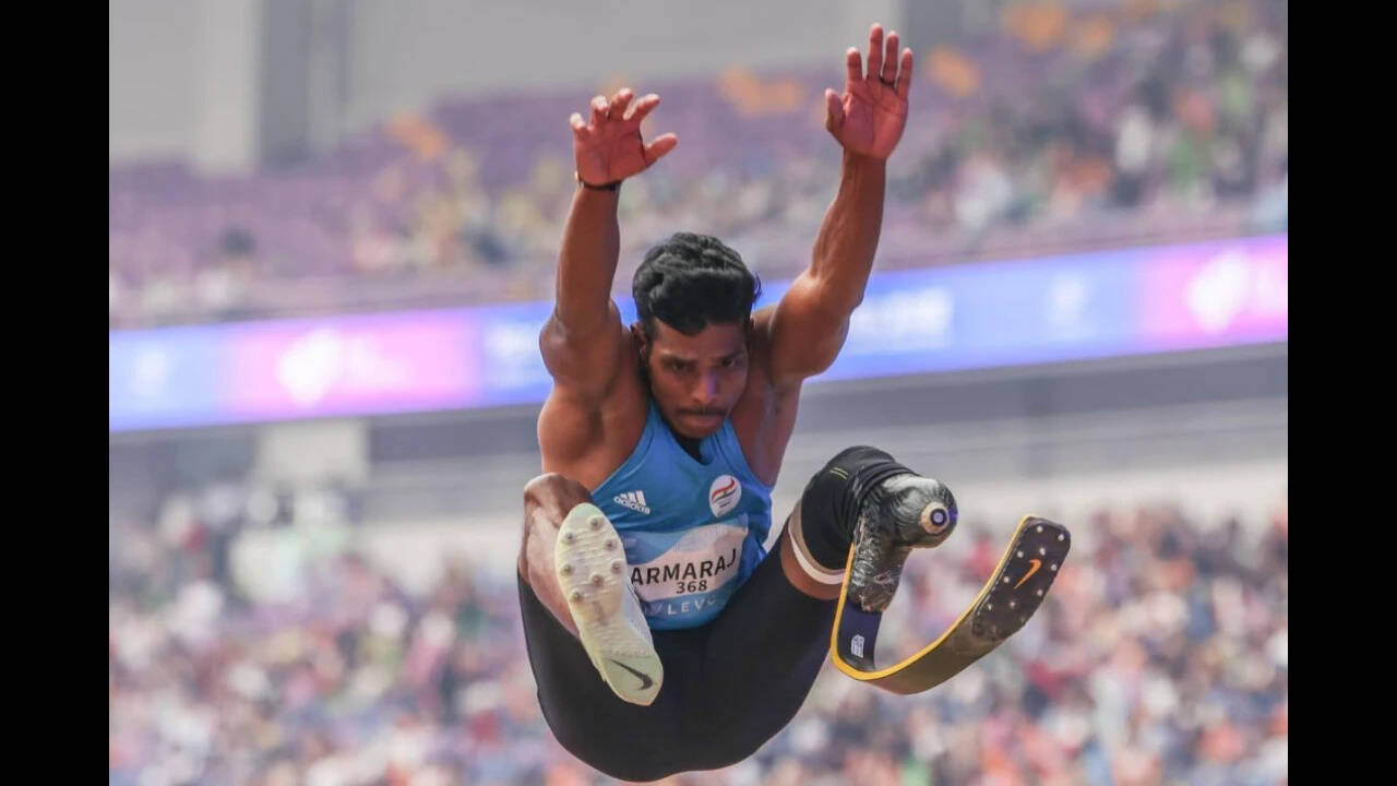 Tamil Nadu long jumper shrugs off setback to clinch Para Asiad gold