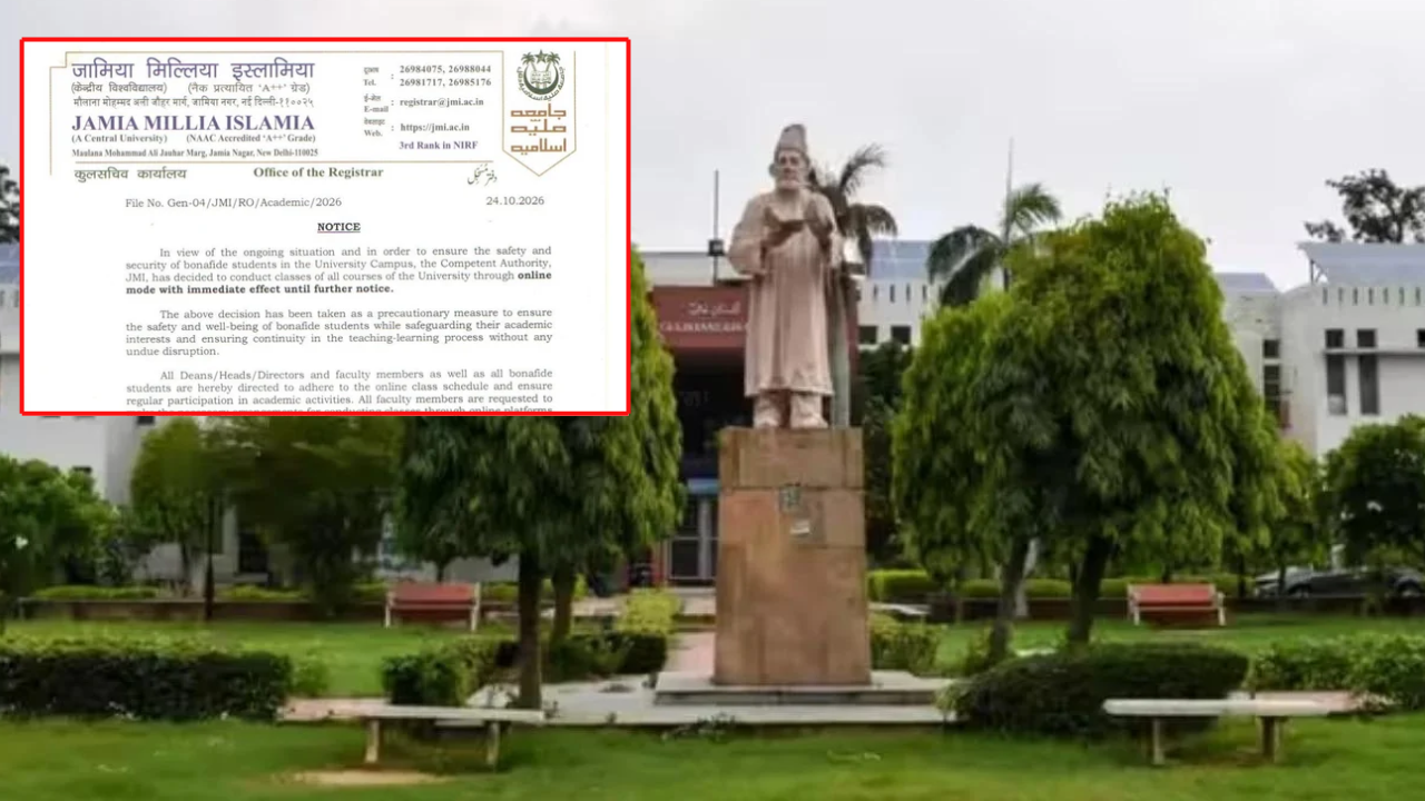 Jamia Millia Islamia moves classes online amid row over student protests, safety concerns