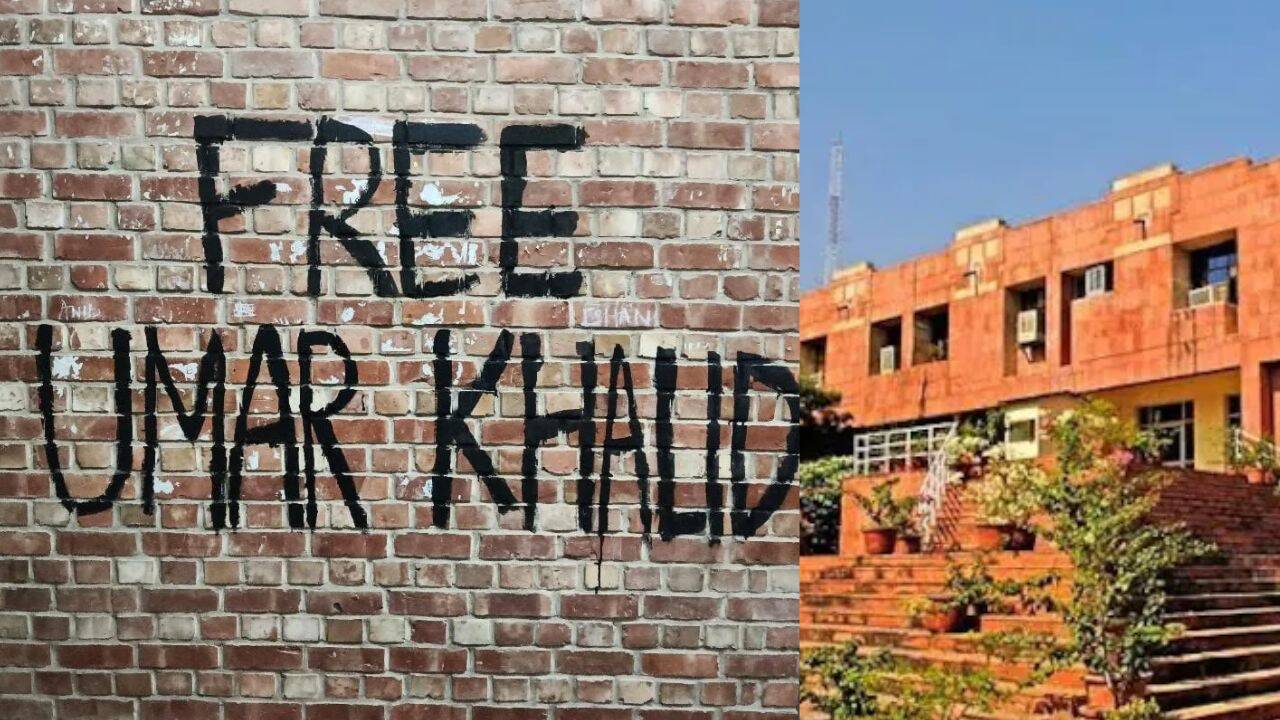 'Free Umar Khalid', 'Long Live Naxalbari': ABVP alleges slogans painted on JNU walls, seeks action