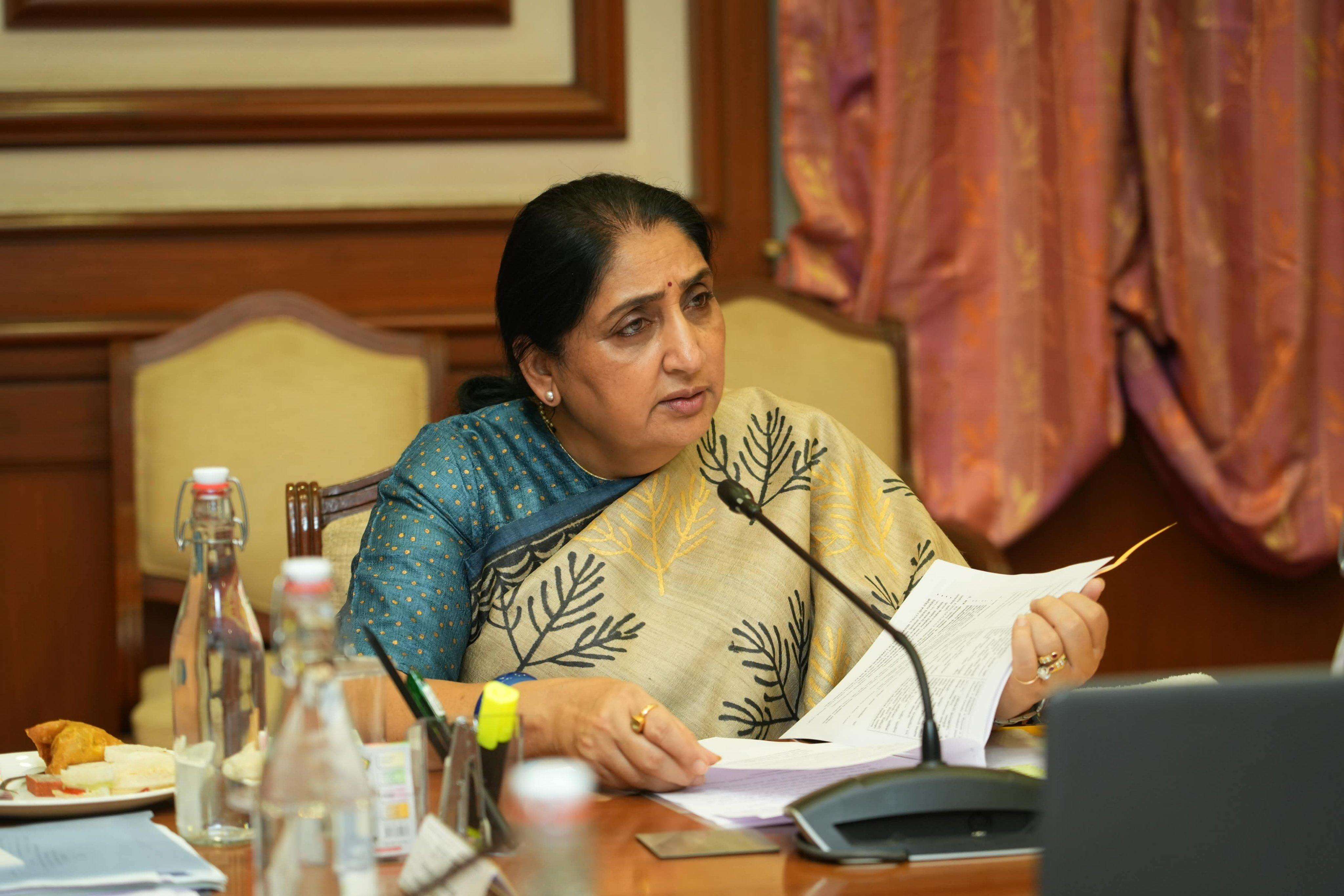 Sunetra Pawar meets Maharashtra CM Devendra Fadnavis, seeks finance ministry back for NCP