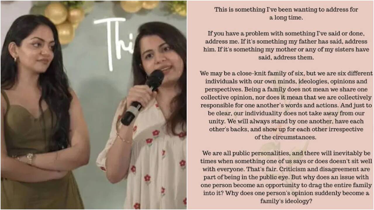 Ahaana Krishna defends family amid Diya Krishna controversy