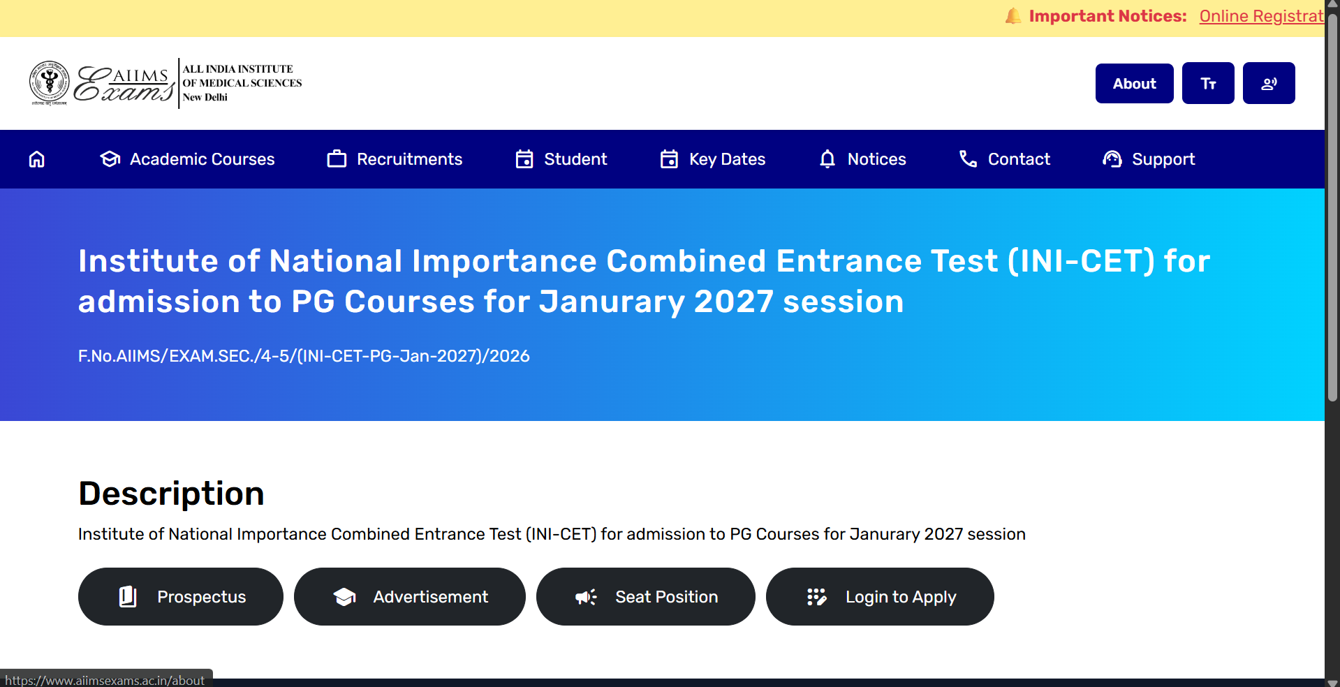AIIMS INI-CET admit card 2027 for PG courses to be released today at aiimsexams.ac.in: Check steps to download hall ticket