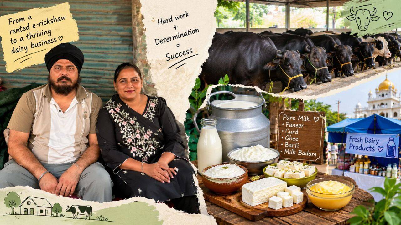 From Rs 15,000 to Rs 6 lakh in dairy sales: How an Amritsar couple built their business
