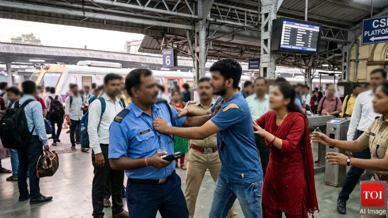 Ticket checker manhandled by couple at CSMT in Mumbai, FIR registered