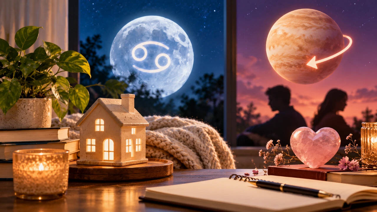 Daily Astrology Forecast: Cancer Moon pulls focus home; Venus retrograde tests balance