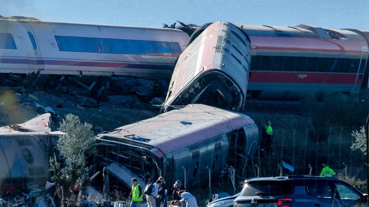 At least 30 dead as high-speed train rams another in Spain; videos show gutted carriages