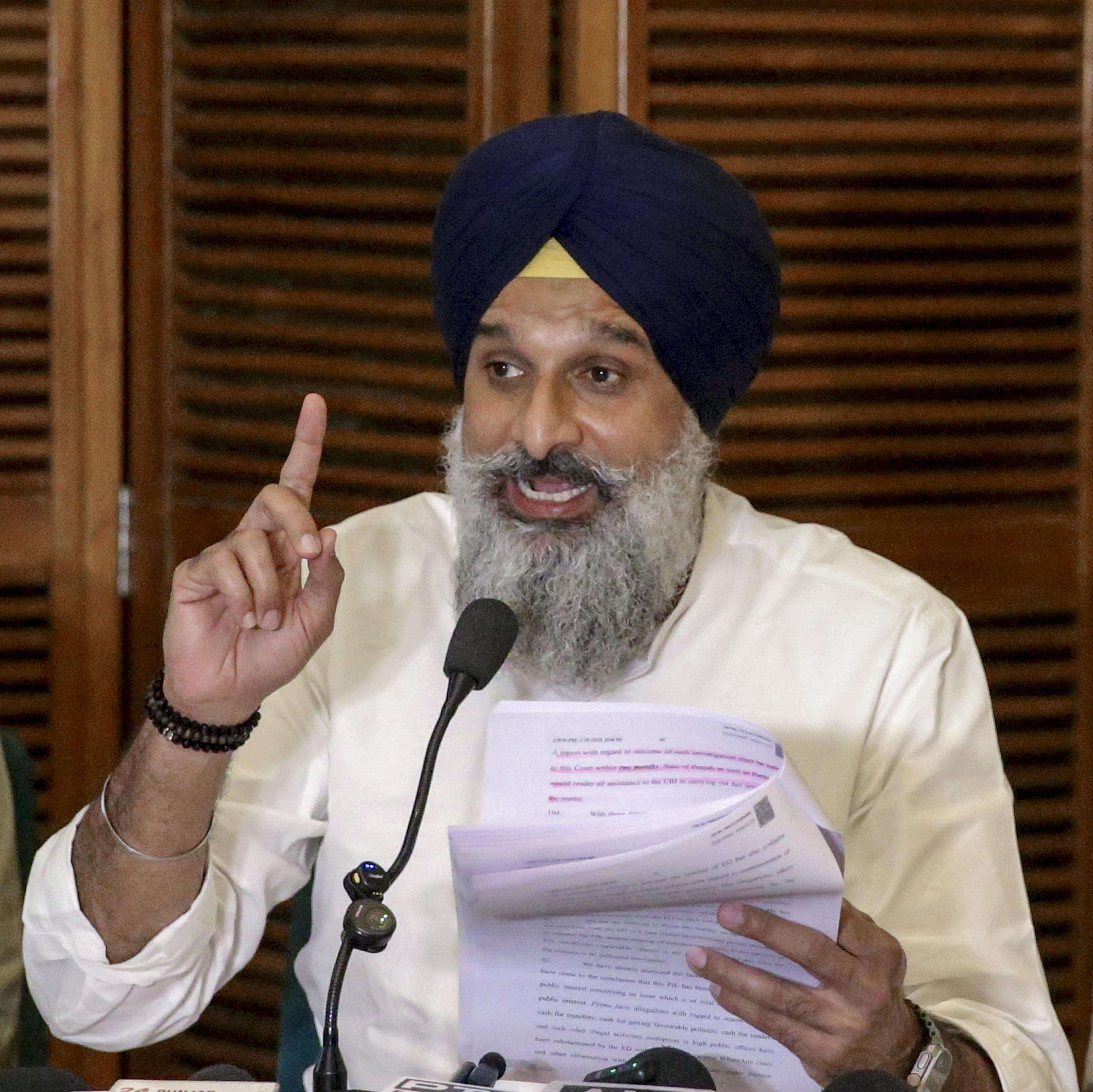 Vigilance Pegs Majithia's Assets at Rs 736 Crore in Supplementary Challan