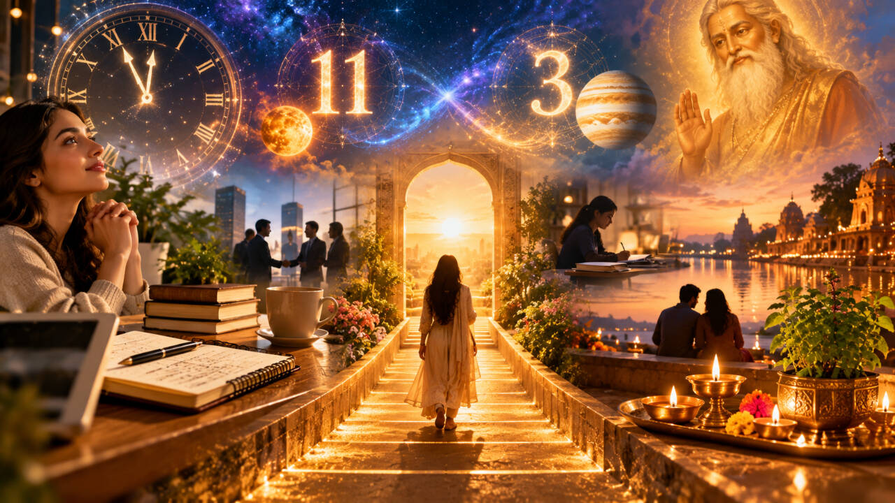 Angel Numbers 11 And 3: Writer links November 2026 to focused action; Kartik Maas deepens spiritual practice