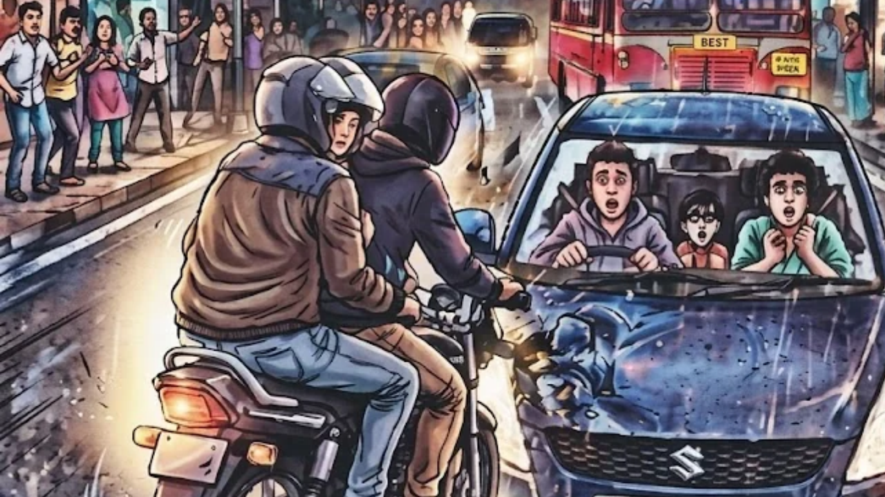 Mumbai road rage: 3 men chase CA student's car, smash window with stones after near collision