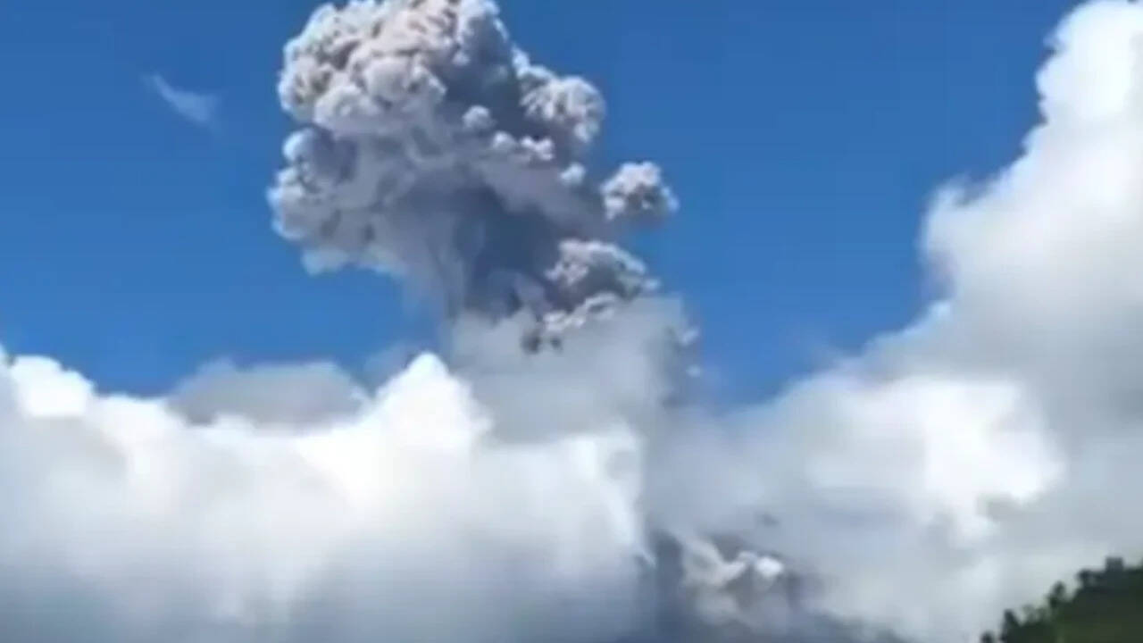 Watch: Philippines volcano erupts for nearly 6 minutes, spews ash 3 km high