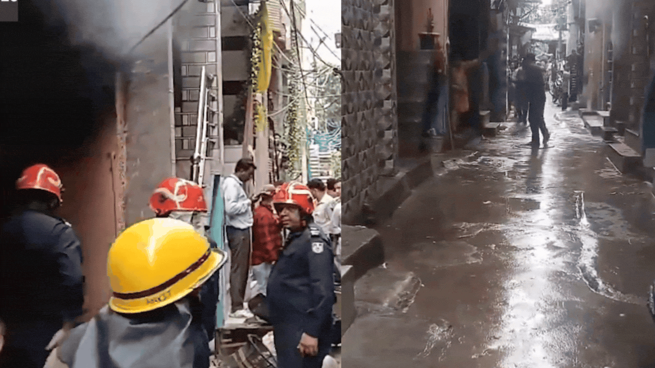 Firefighter Injured After Cylinder Explosion in Delhi’s Jahangirpuri