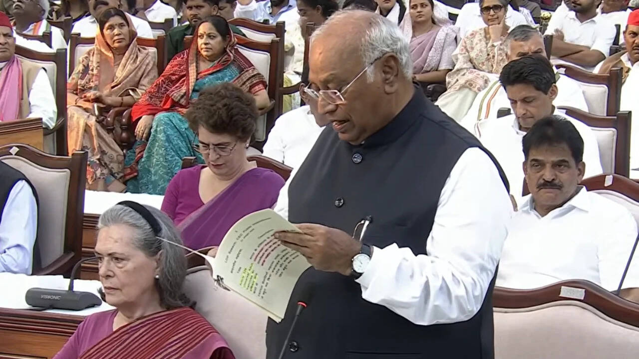 'Intention is to ensure EC works impartially': Mallikarjun Kharge moves CEC removal motion in mock parliament - top quotes