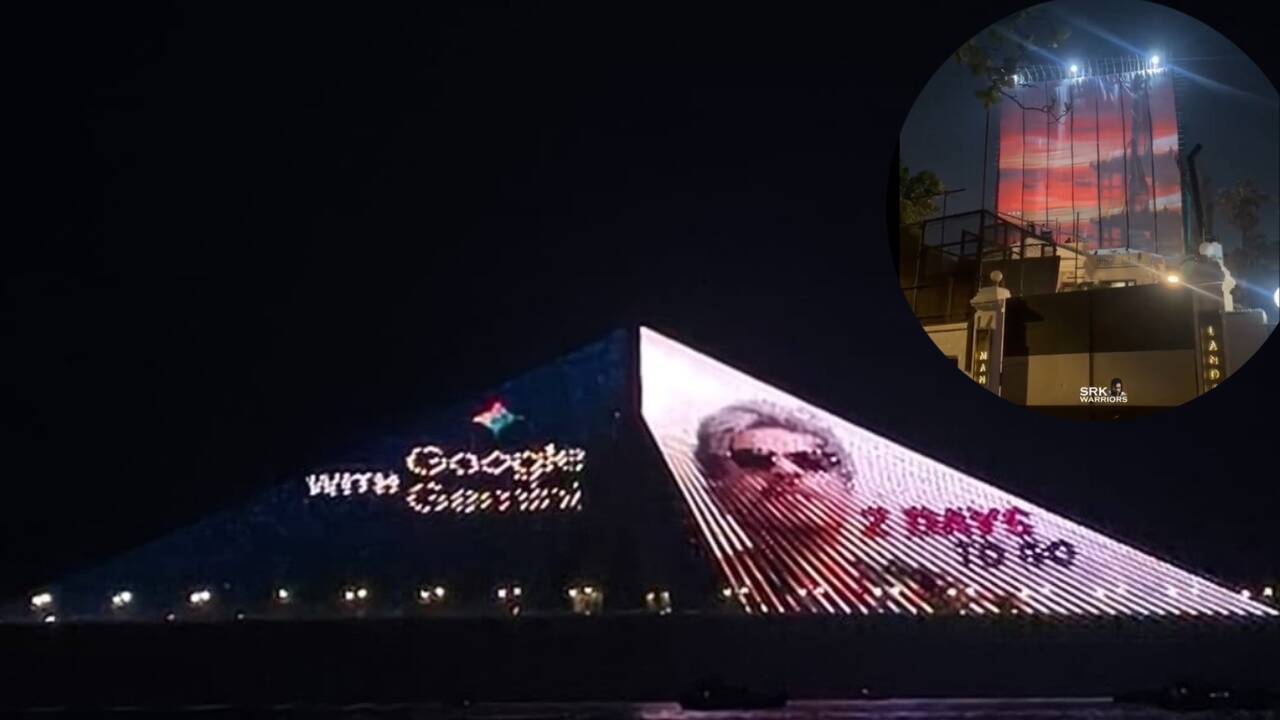 Sea link lights up for SRK's birthday; Mannat turns into giant screen