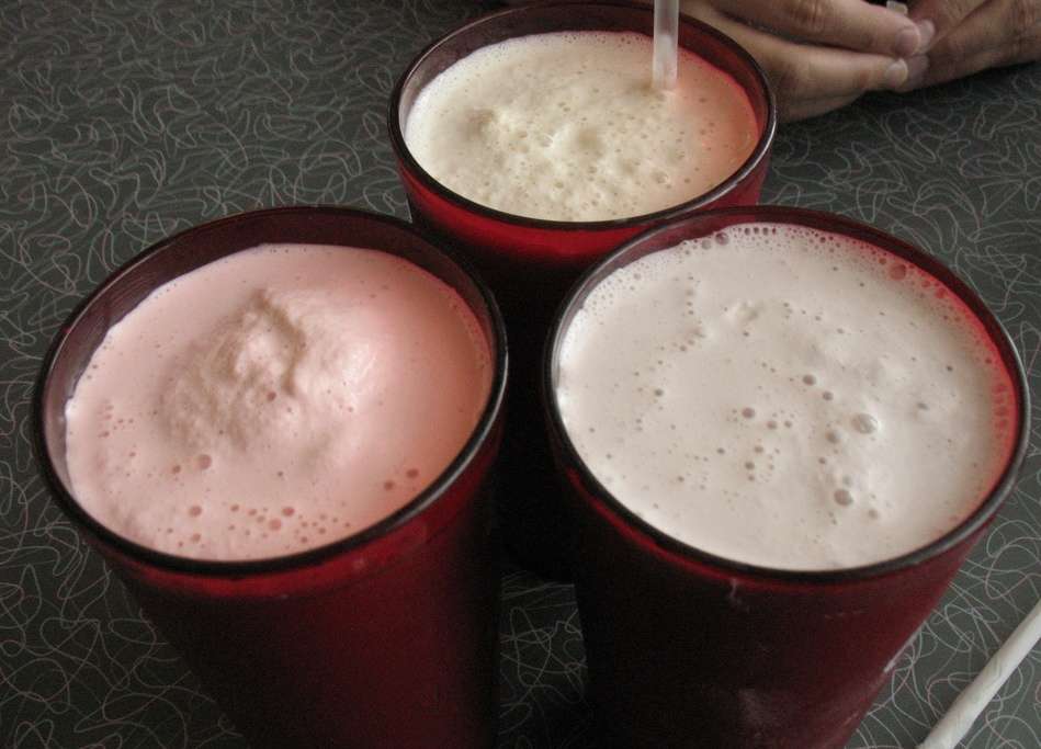 Milkshakes at Amar Juice Centre