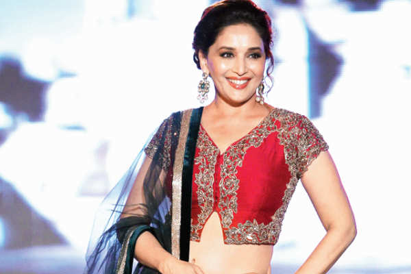 Madhuri Dixit walks the ramp at a fashion show to ‘Save and Empower the Girl Child’ organised by Lilavati Hospital in Mumbai