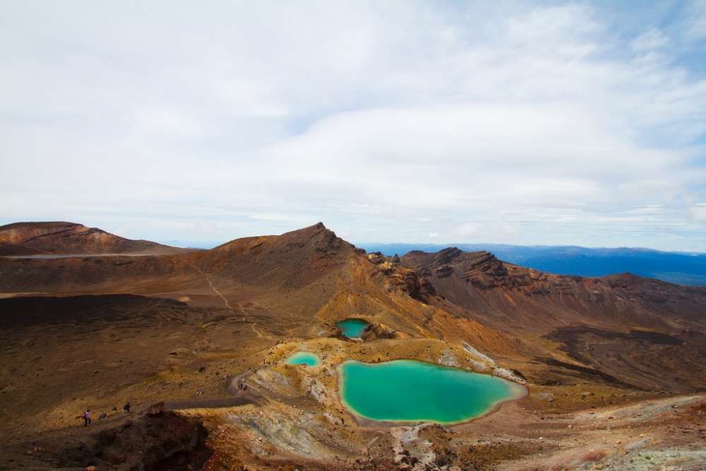 The crater lakes of Tongariro National Park