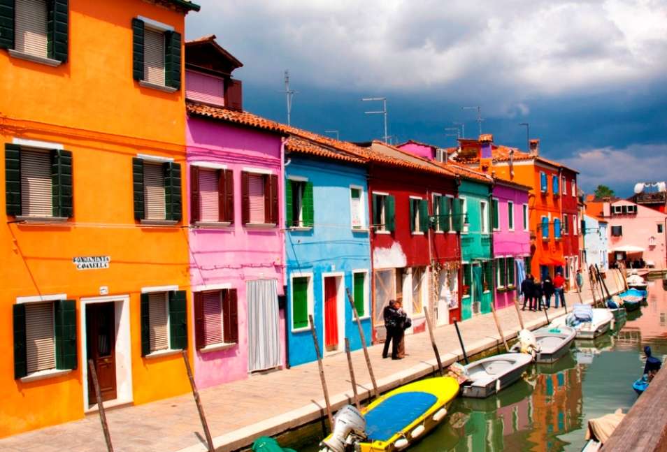 The colourful island of Burano, Italy