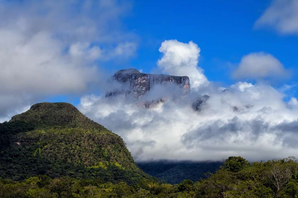 Tabletop mountains or tepuis of Venezuela