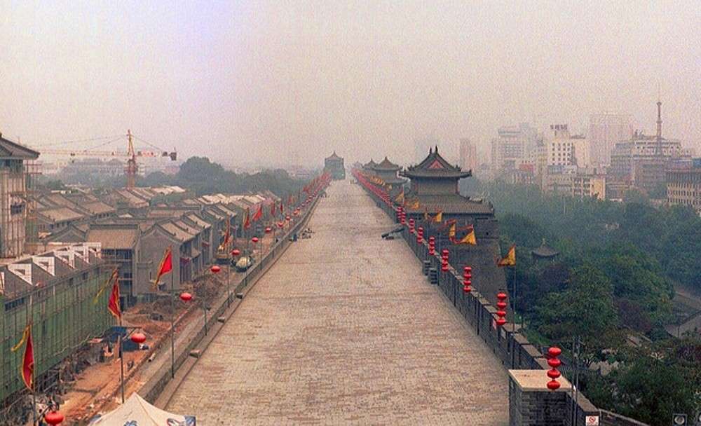 The ancient city wall of Xi’an