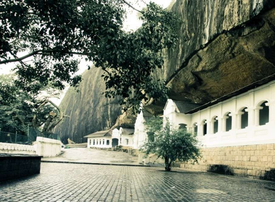 The Dambulla caves in Sri Lanka
