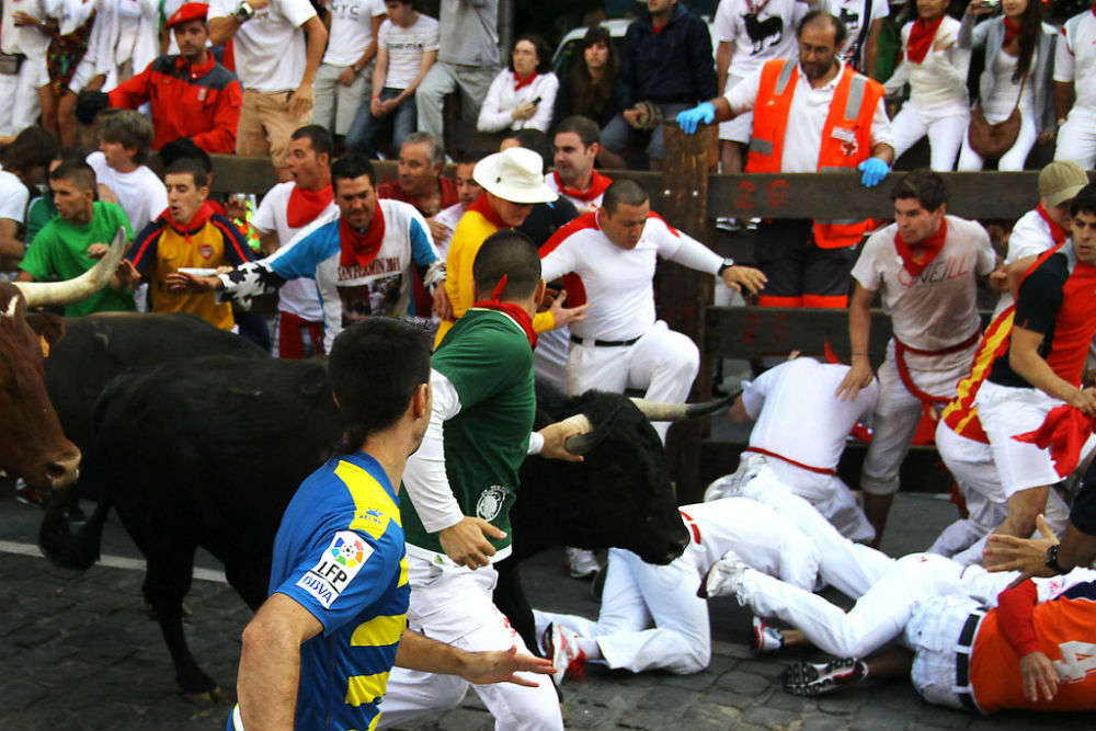 Pamplona Running of the Bulls: an adrenaline-pumping event