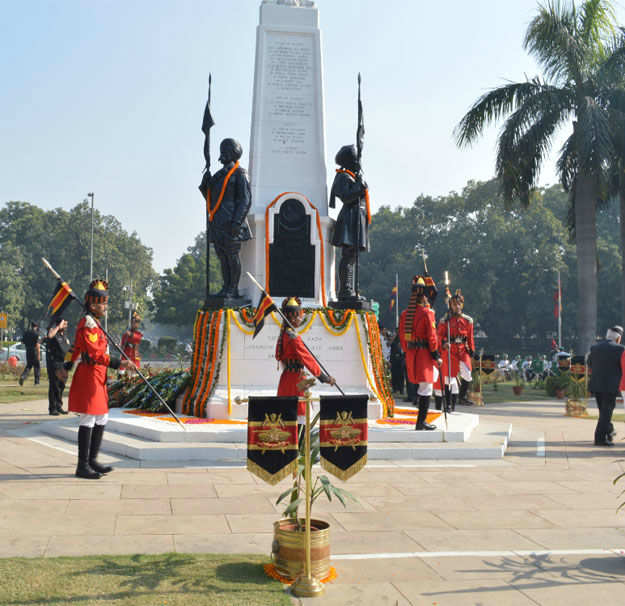 At Teen Murti, a day to honour WWI Indian cavalry martyrs | Delhi News ...