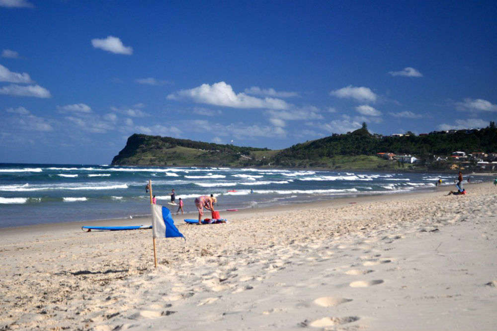 Surfing Lennox Head