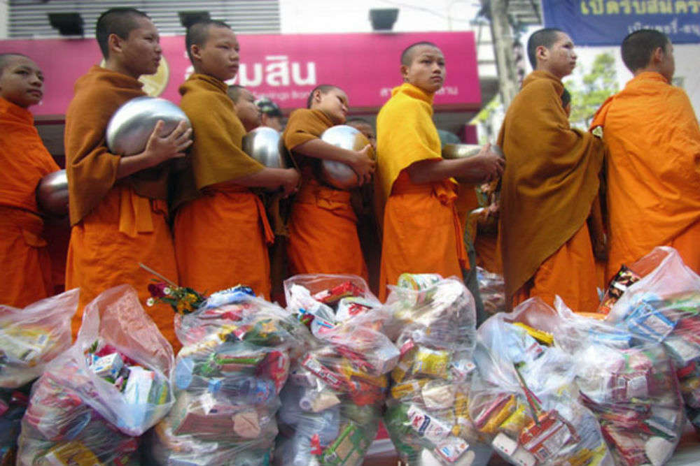Monks in the morning