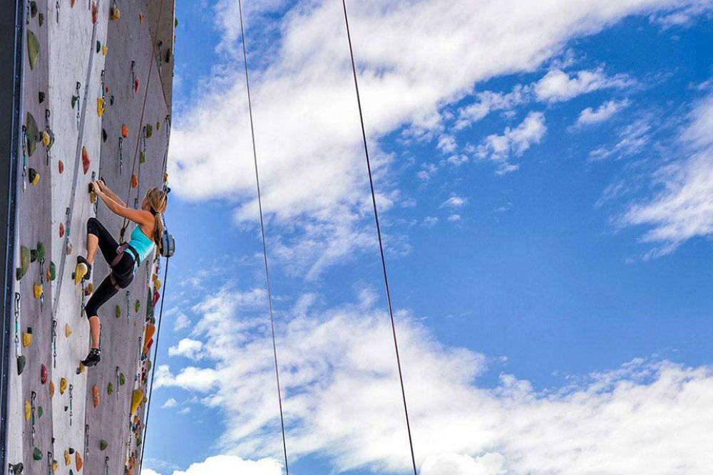 Climb the world’s tallest climbing wall in Reno