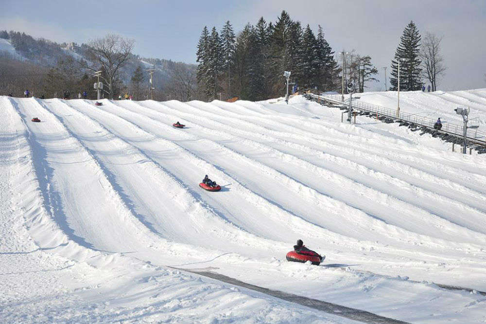 Snow tubing in Pennsylvania