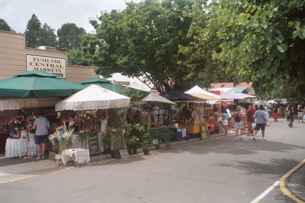 Street shopping at the Eumundi markets