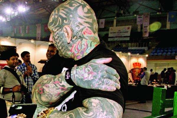 Tattoo artistes from across the globe attend Heartwork Tattoo Festival at  IGI Stadium in Delhi | Events Movie News - Times of India