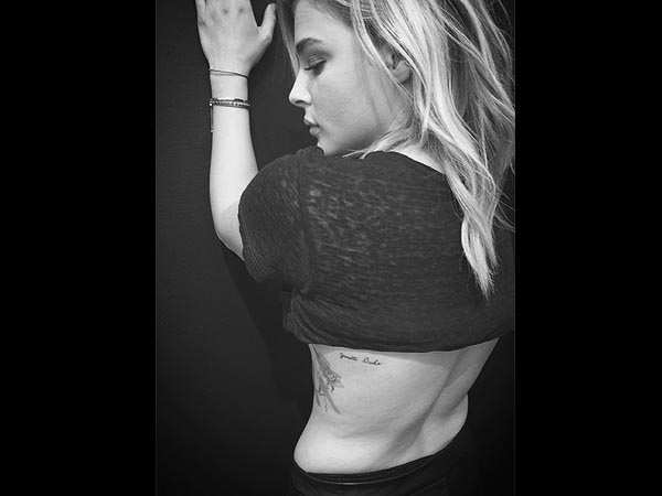 Chloë Grace Moretz Gets New Tattoo Inspired by Horticulture Book: Photos