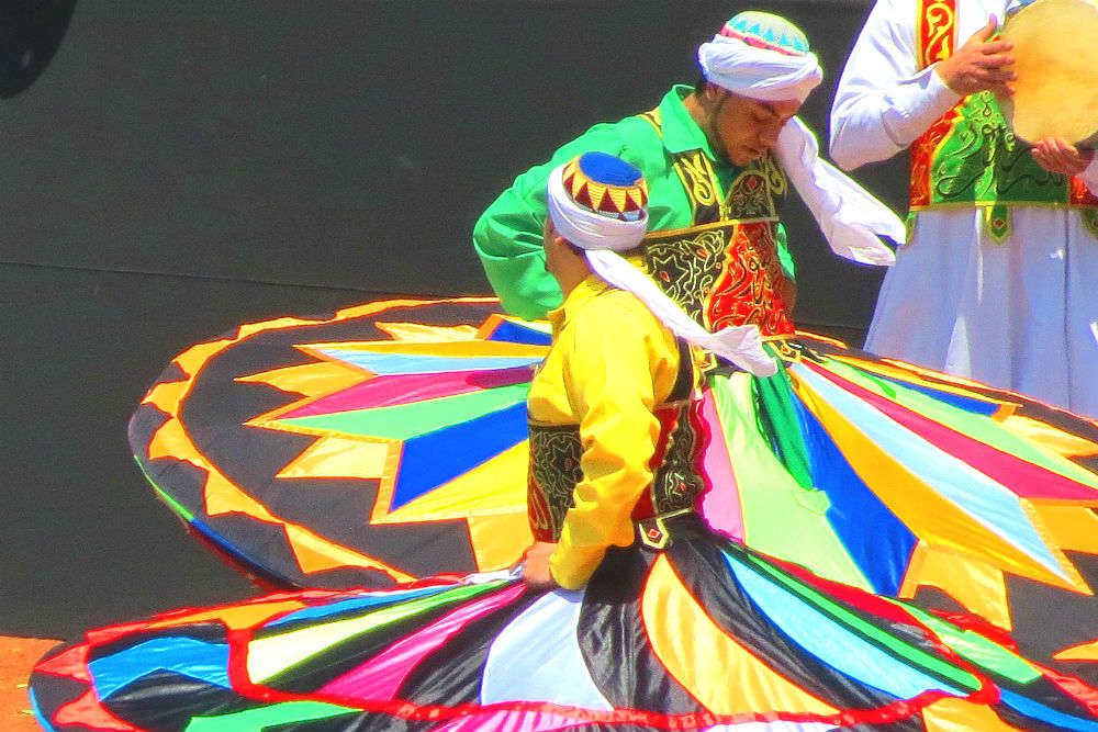 Witness whirling sufi dervishes