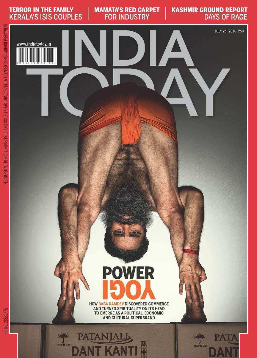 Social Humour: Twitter goes nuts over Baba Ramdev's latest magazine cover  pic : You can't unsee now. - The Times of India