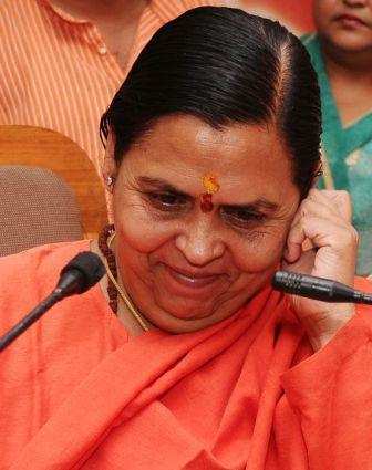 Union minister for water resources Uma Bharti.