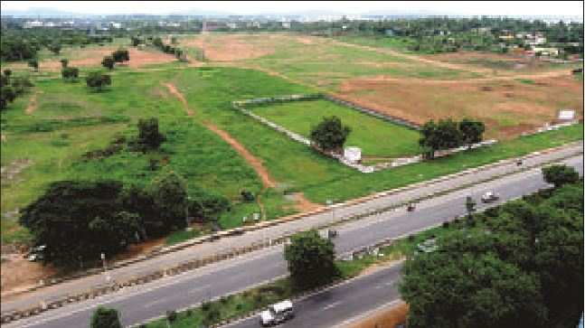 The proposed site for bus terminus at Urapakkam near Vandalur.