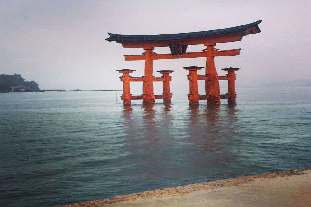 The floating torii