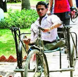 tricycle for handicapped person